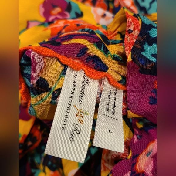 Anthropologie Floral Sleeveless Blouse - Multicolor - Picture 5 of 9